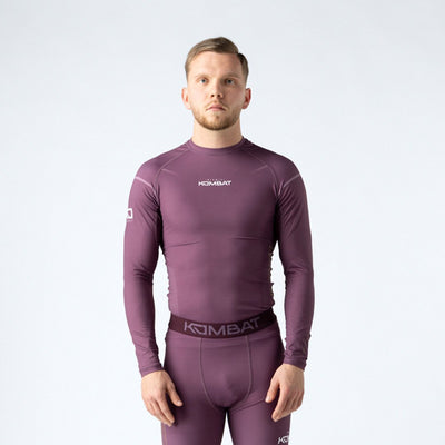 Maglietta rashguard a manica lunga KOMBAT per uomo