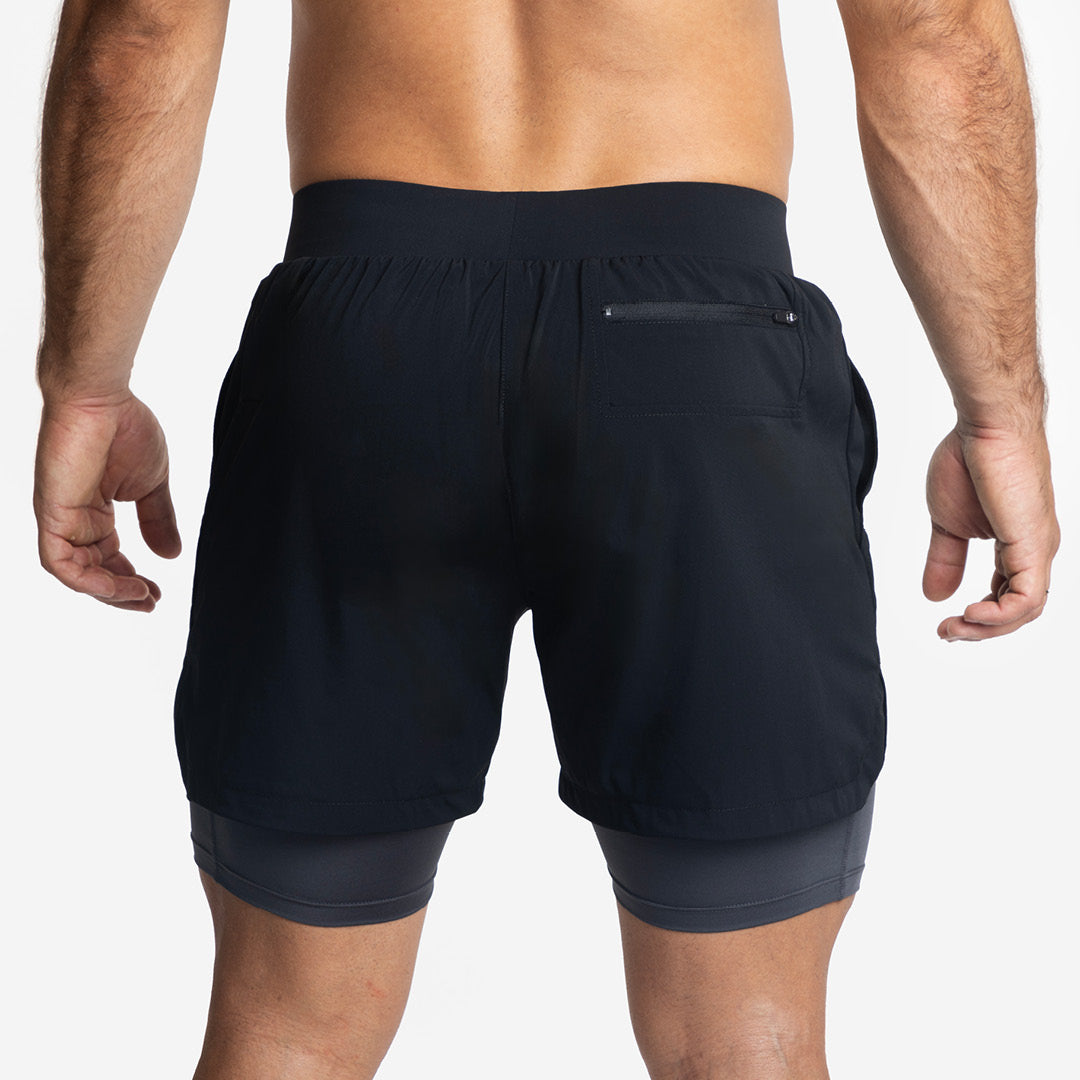 Shorts con mesh di compressione 2 in 1 uomo Premium