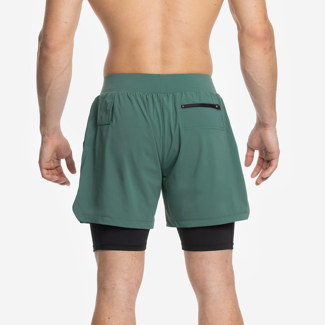 Shorts con mesh di compressione 2 in 1 uomo Premium