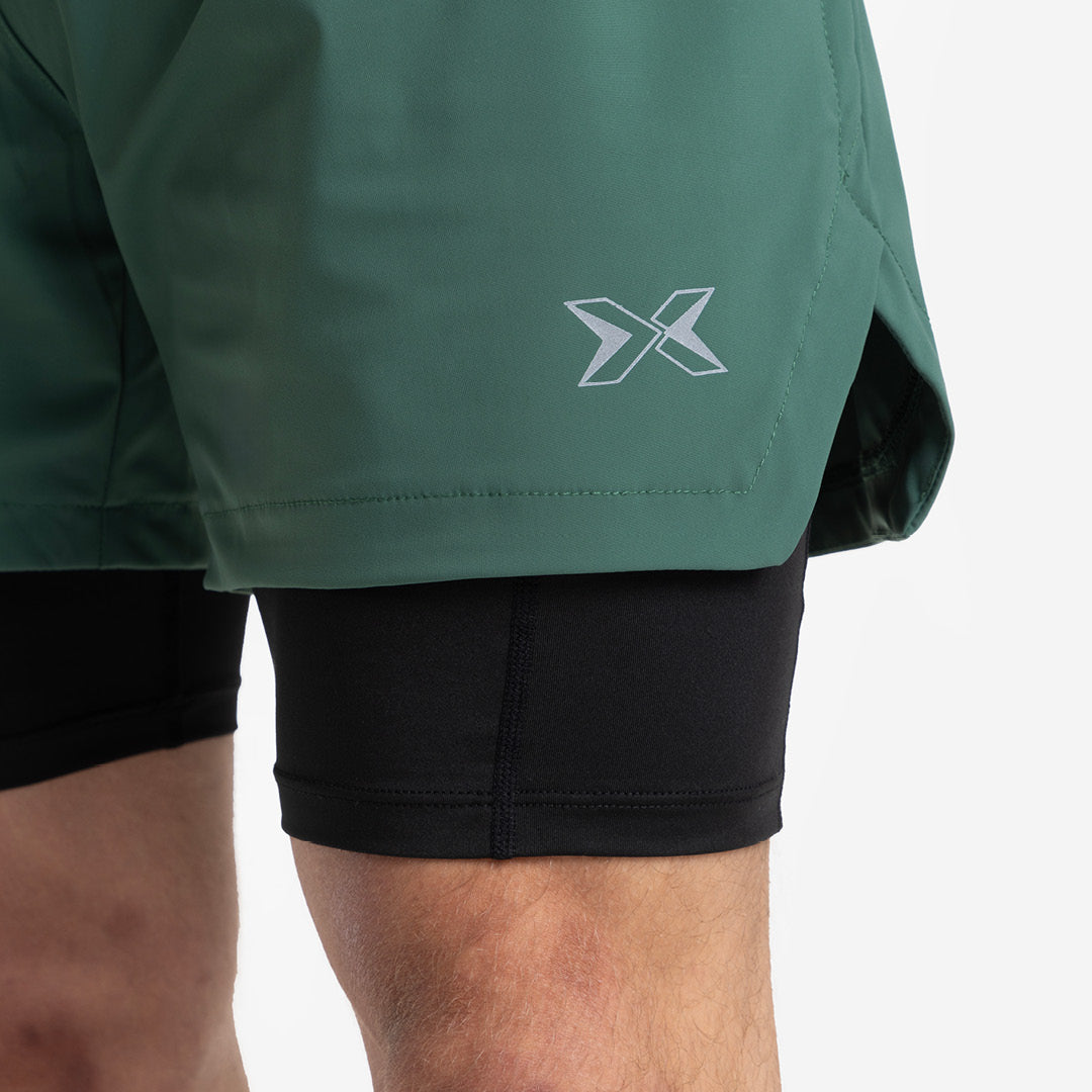 Shorts con mesh di compressione 2 in 1 uomo Premium