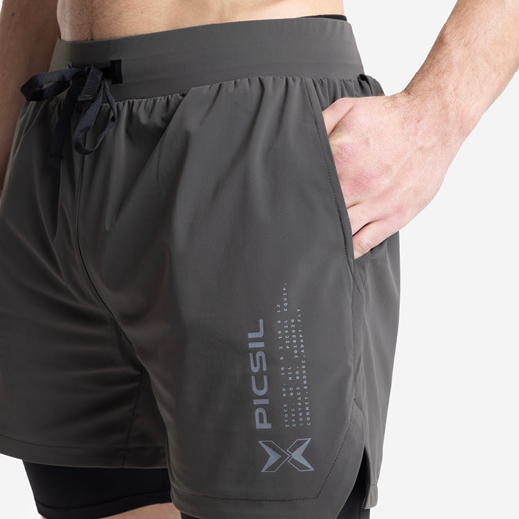 Shorts con mesh di compressione 2 in 1 uomo Premium