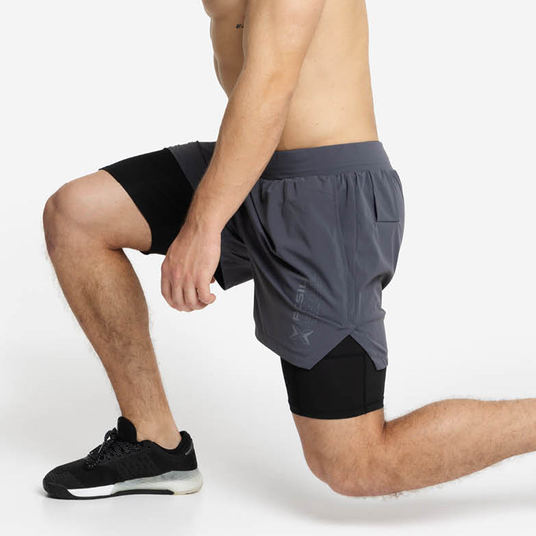 Shorts con mesh di compressione 2 in 1 uomo Premium