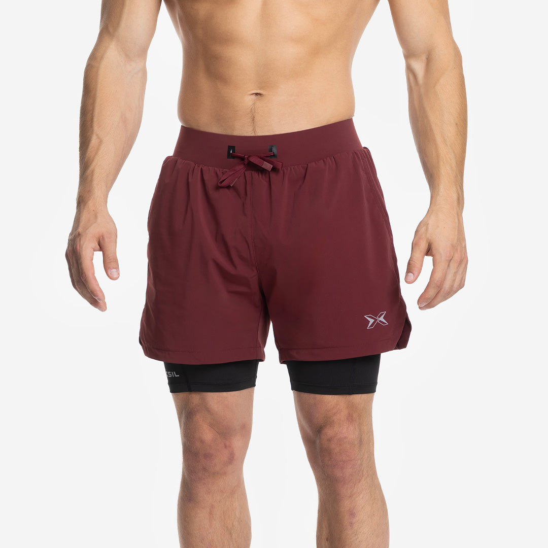 Shorts con mesh di compressione 2 in 1 uomo Premium