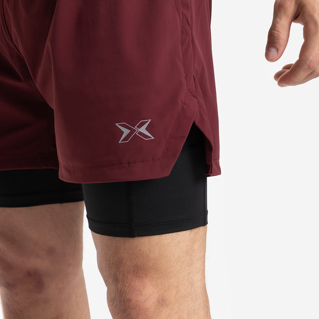 Shorts con mesh di compressione 2 in 1 uomo Premium