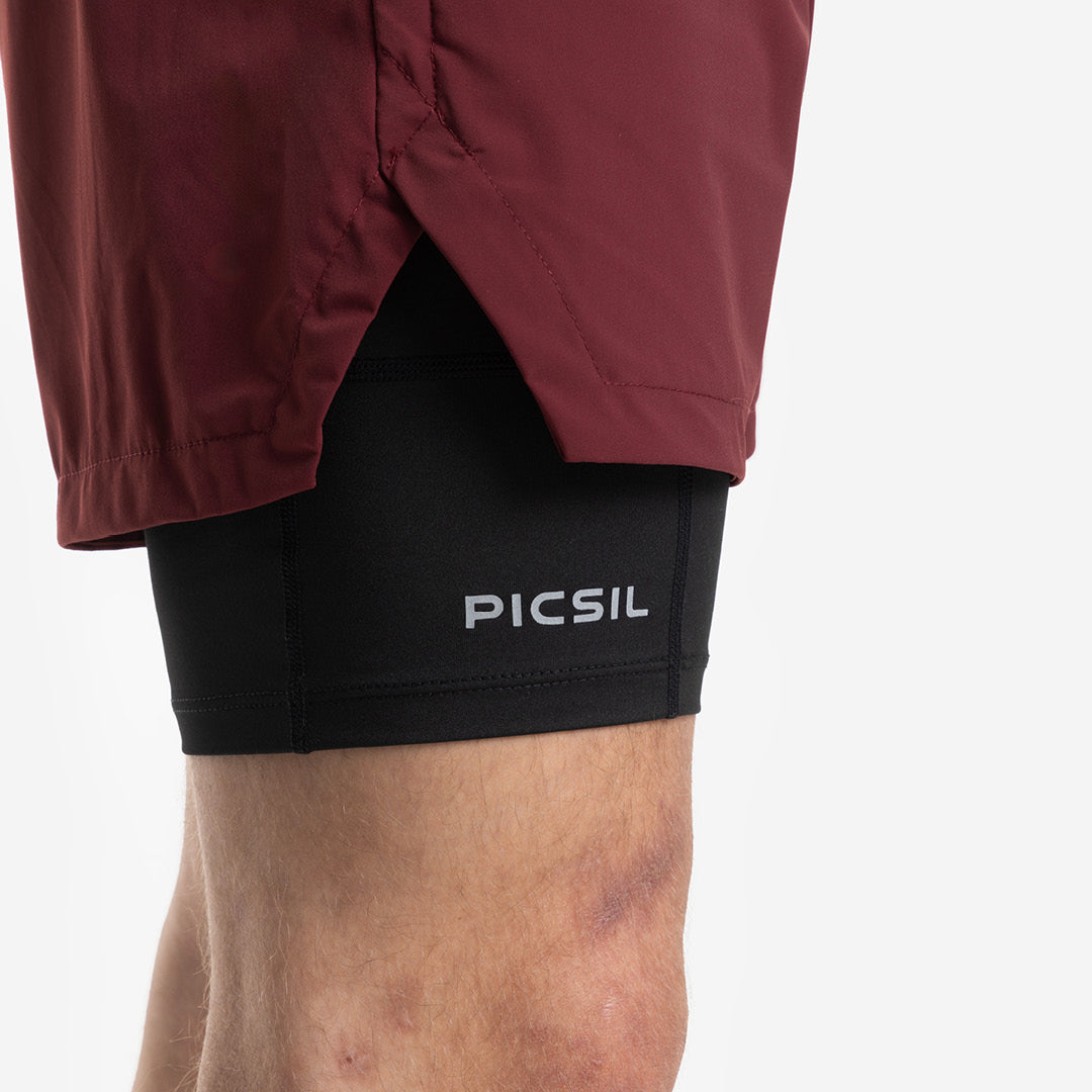 Shorts con mesh di compressione 2 in 1 uomo Premium