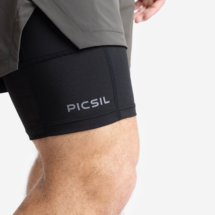 Shorts con mesh di compressione 2 in 1 uomo Premium