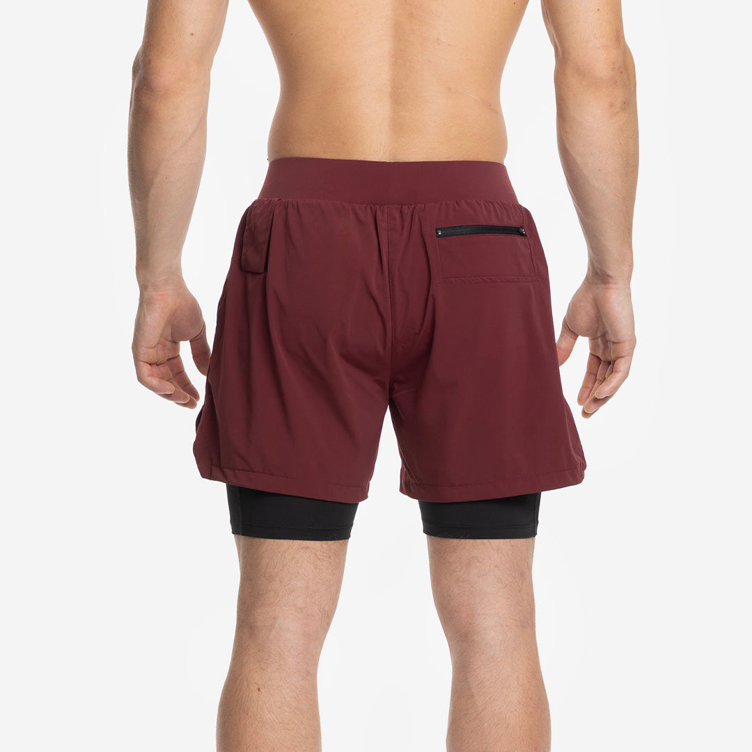 Shorts con mesh di compressione 2 in 1 uomo Premium