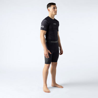 Maglietta rashguard a maniche corte KOMBAT Kobalt per uomo 